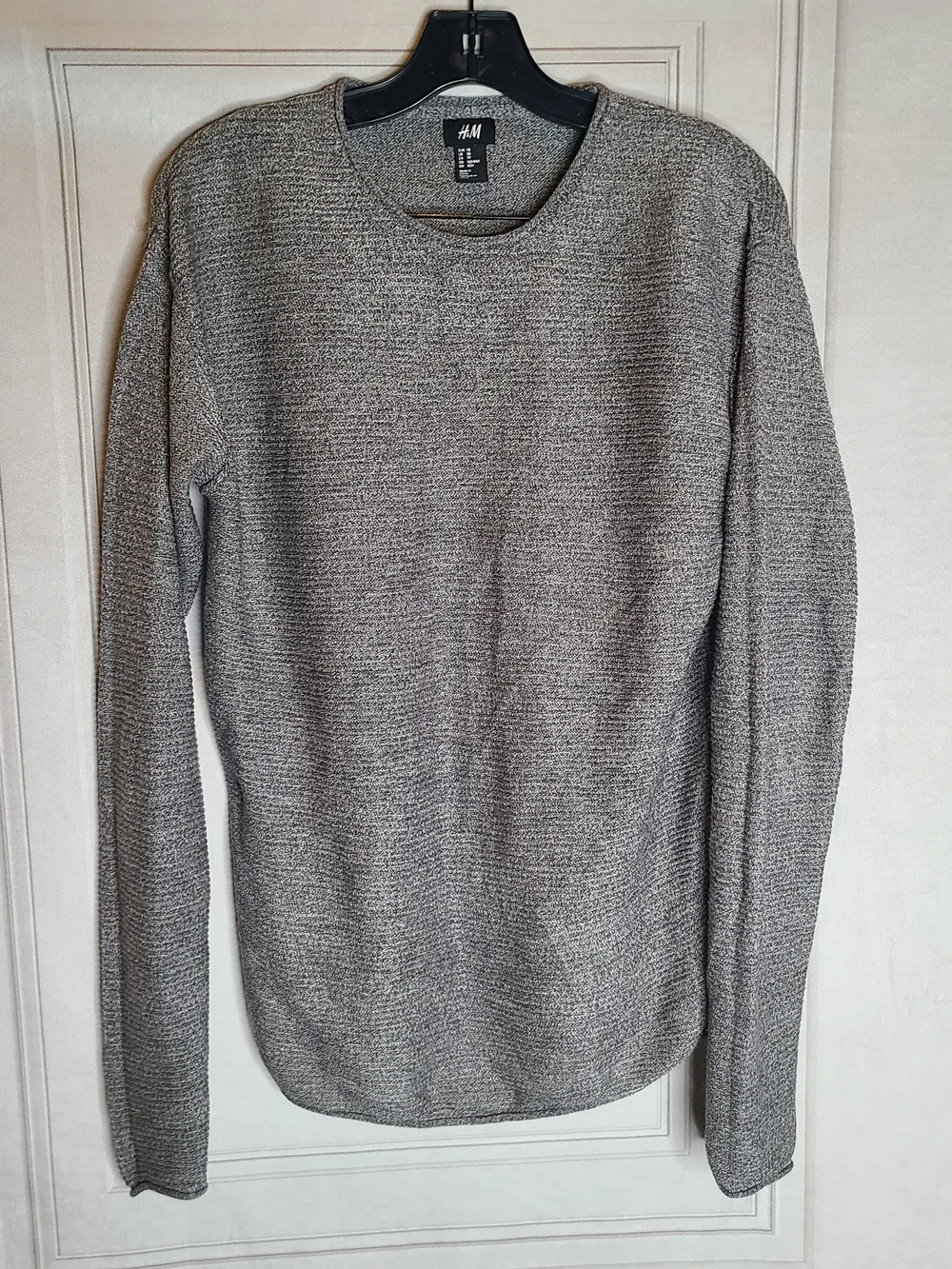 H&M Men's Heather Gray Crewneck Knit Sweater
